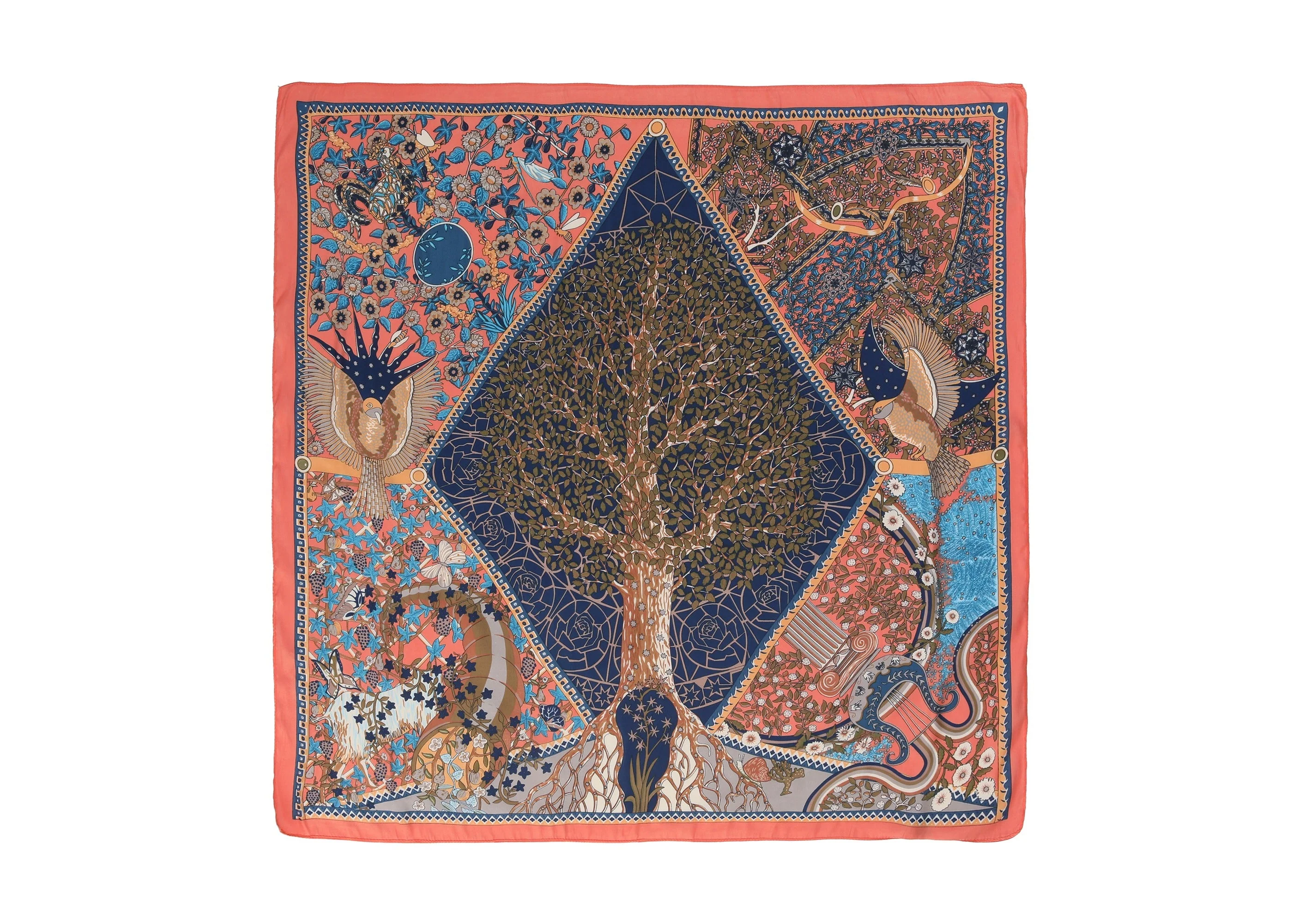 Women Square Silk Scarf - Image 29