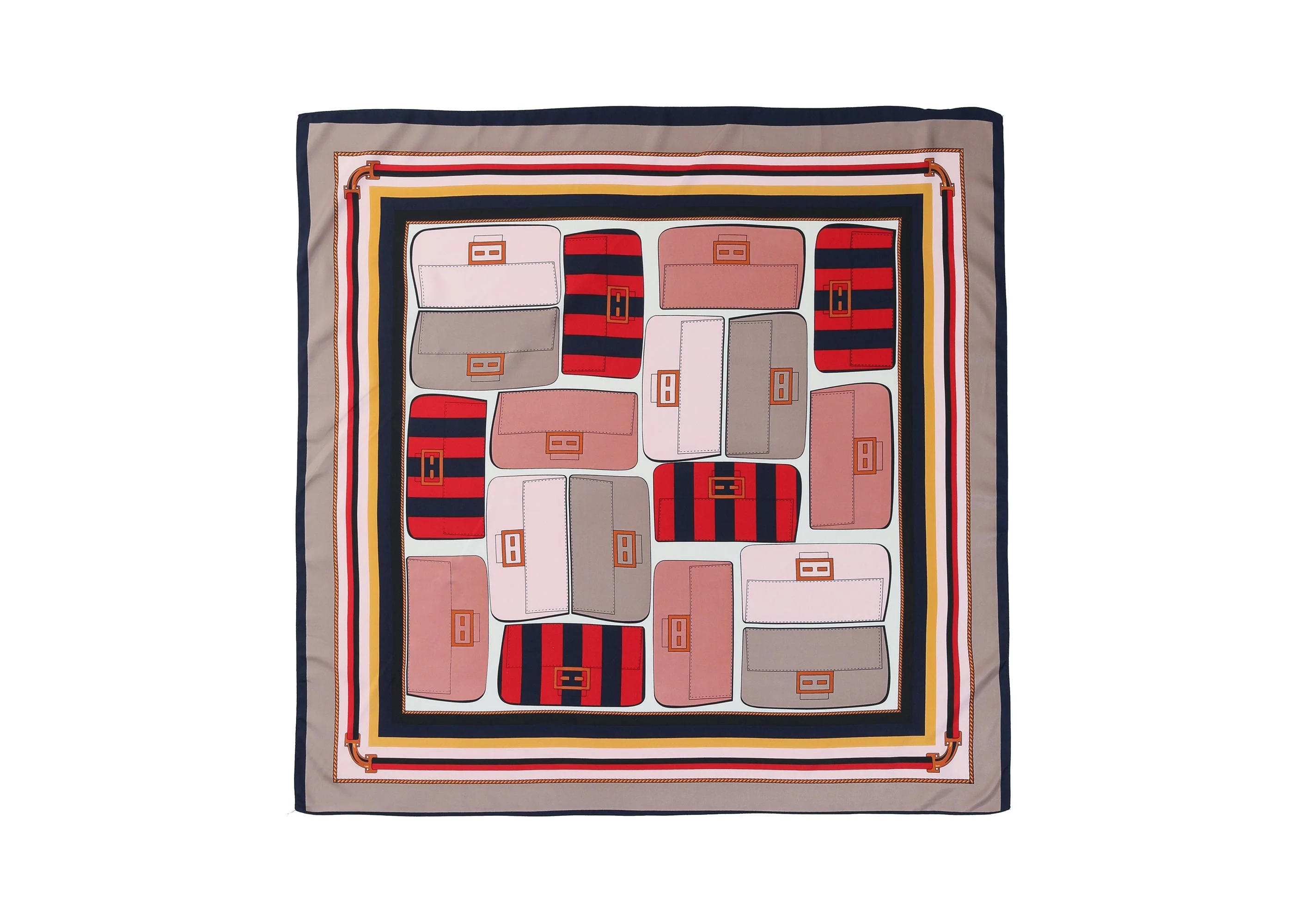 Women Square Silk Scarf - Image 30