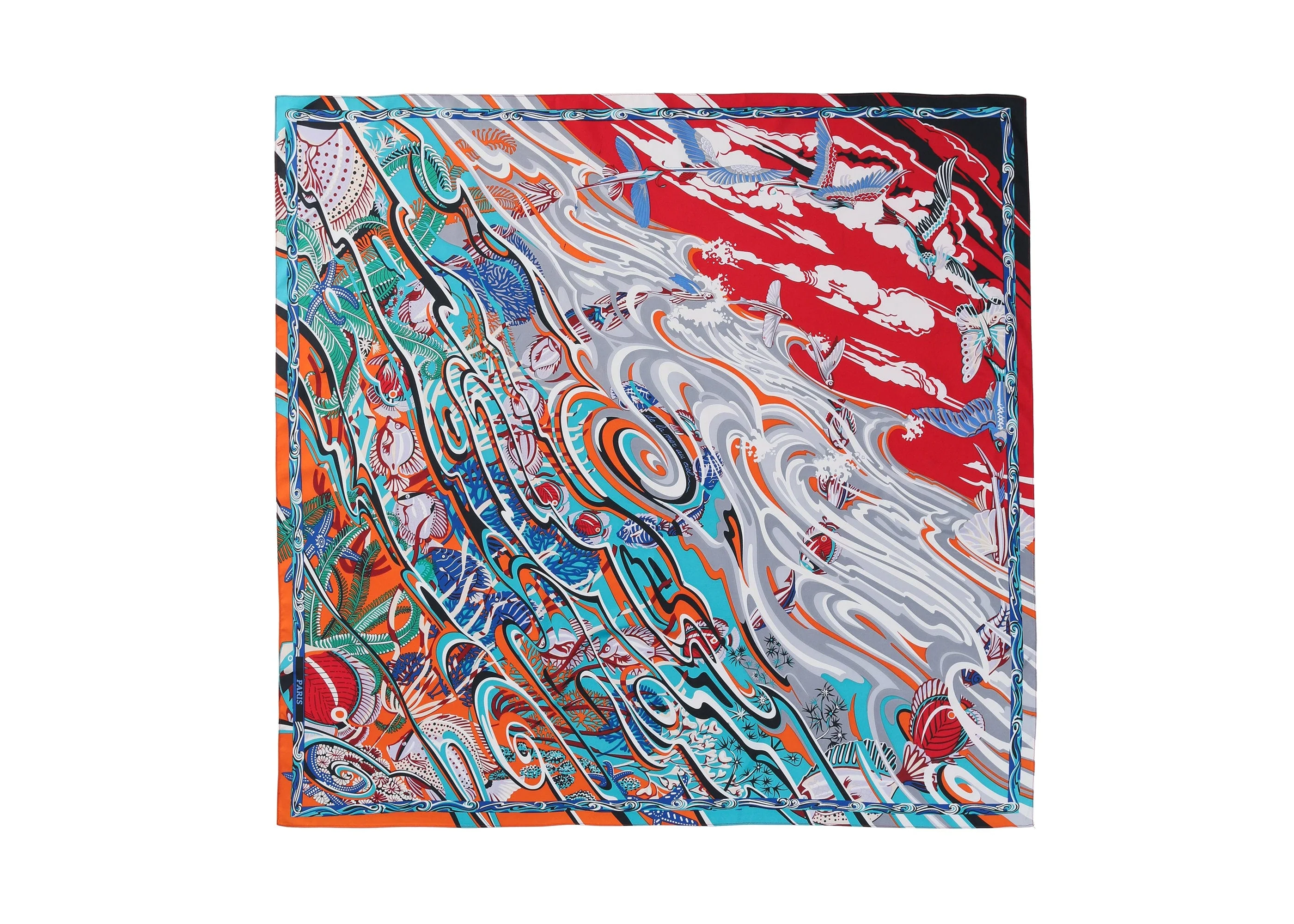 Women Square Silk Scarf - Image 31