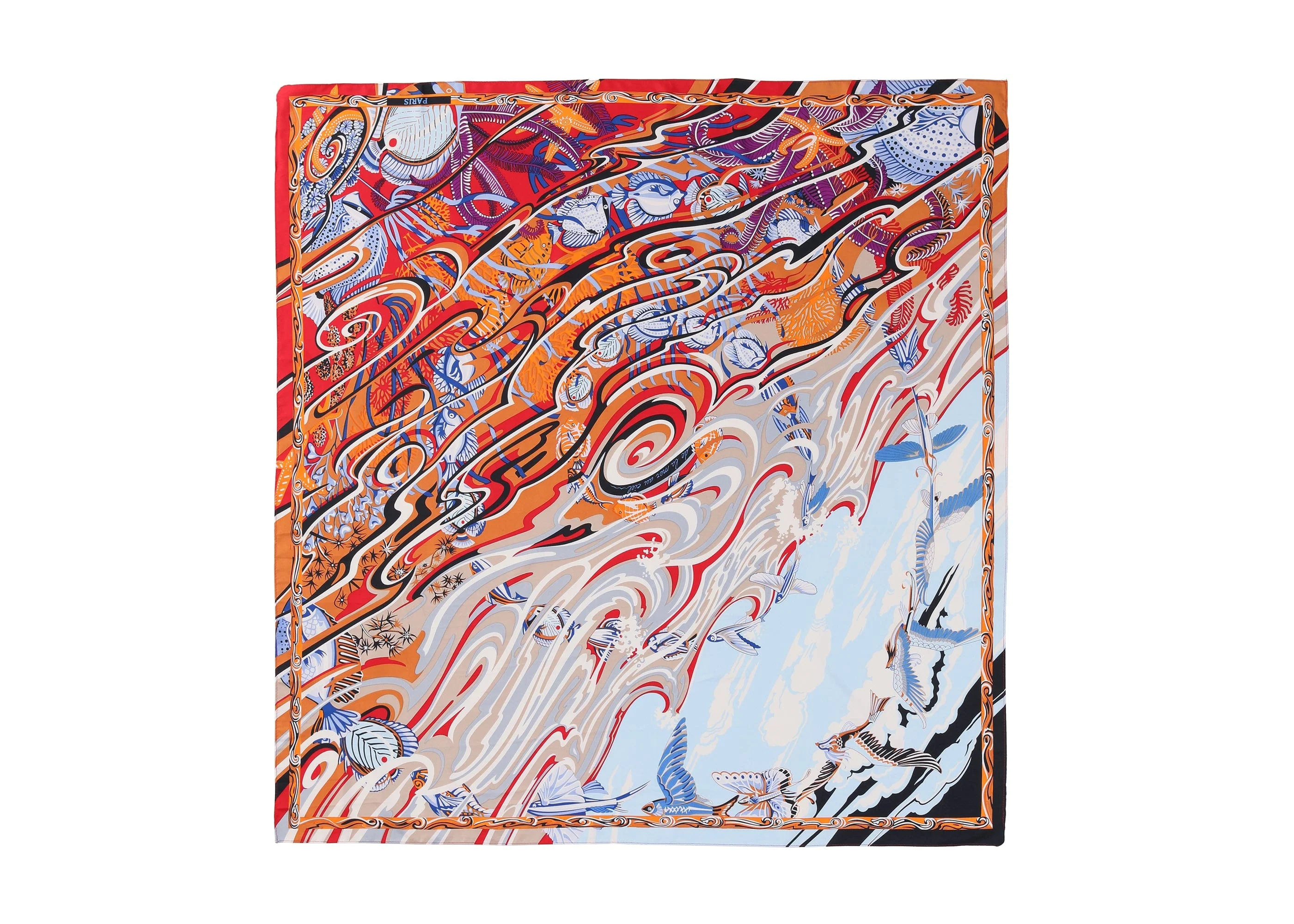 Women Square Silk Scarf - Image 33