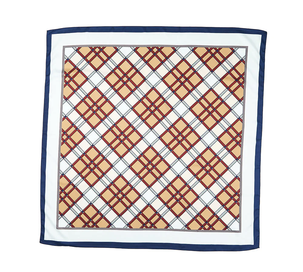Women Square Silk Scarf - Image 41