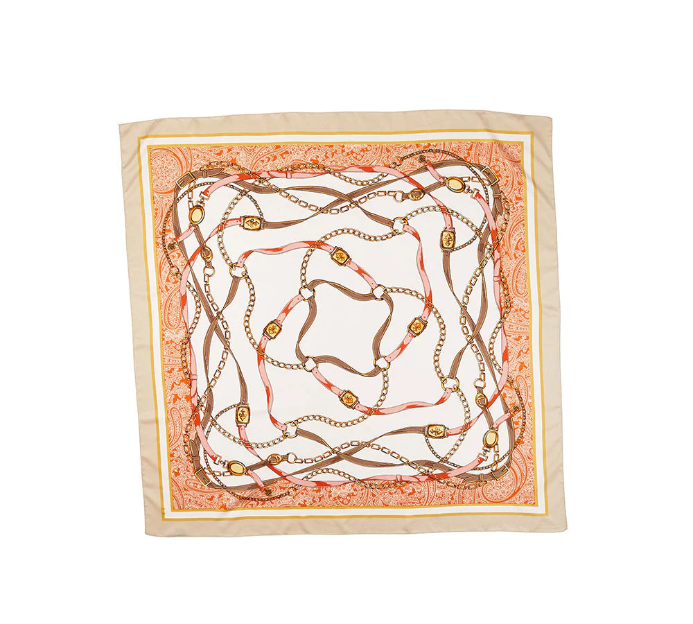 Women Square Silk Scarf - Image 46