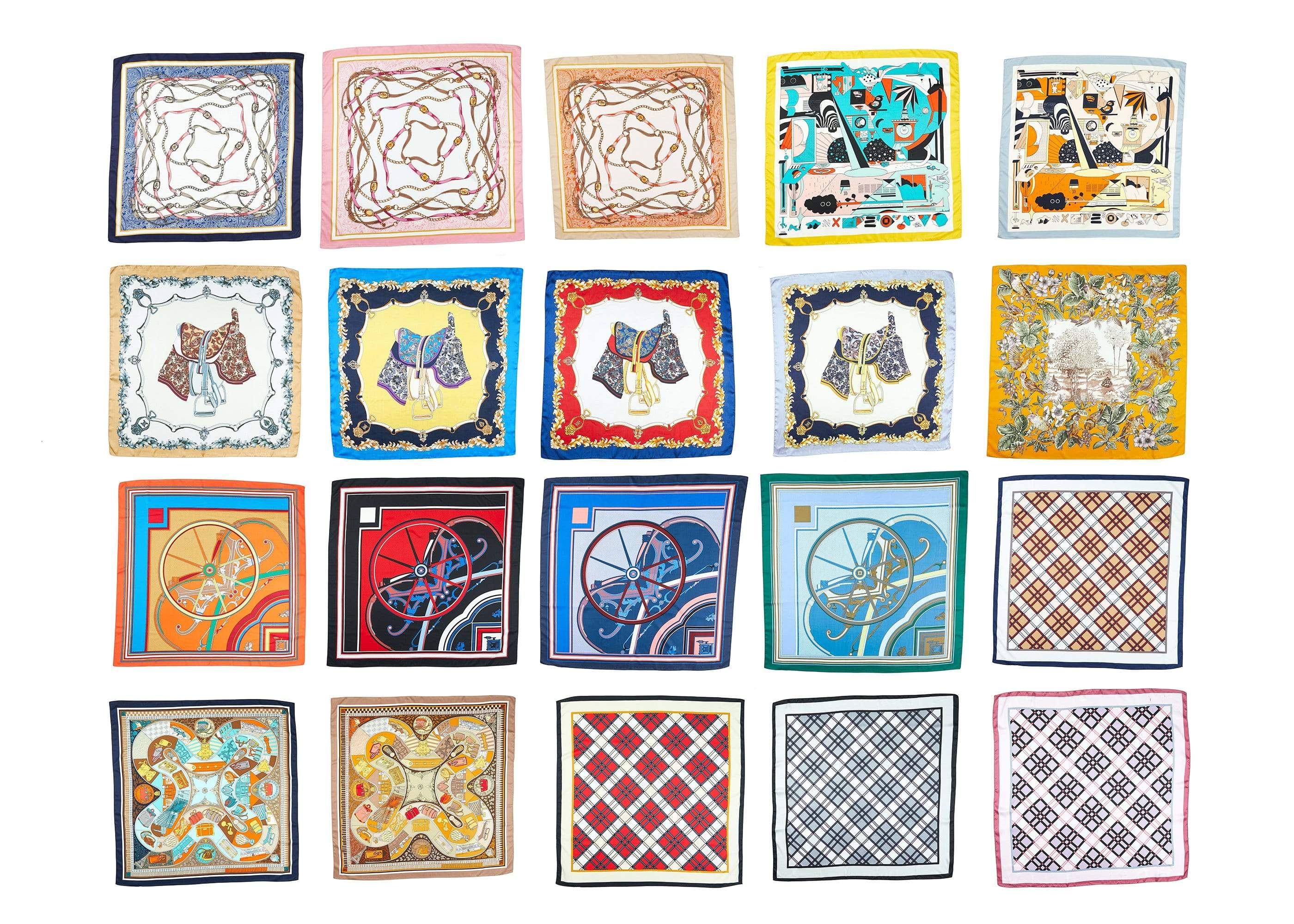 Women Square Silk Scarf - Image 6