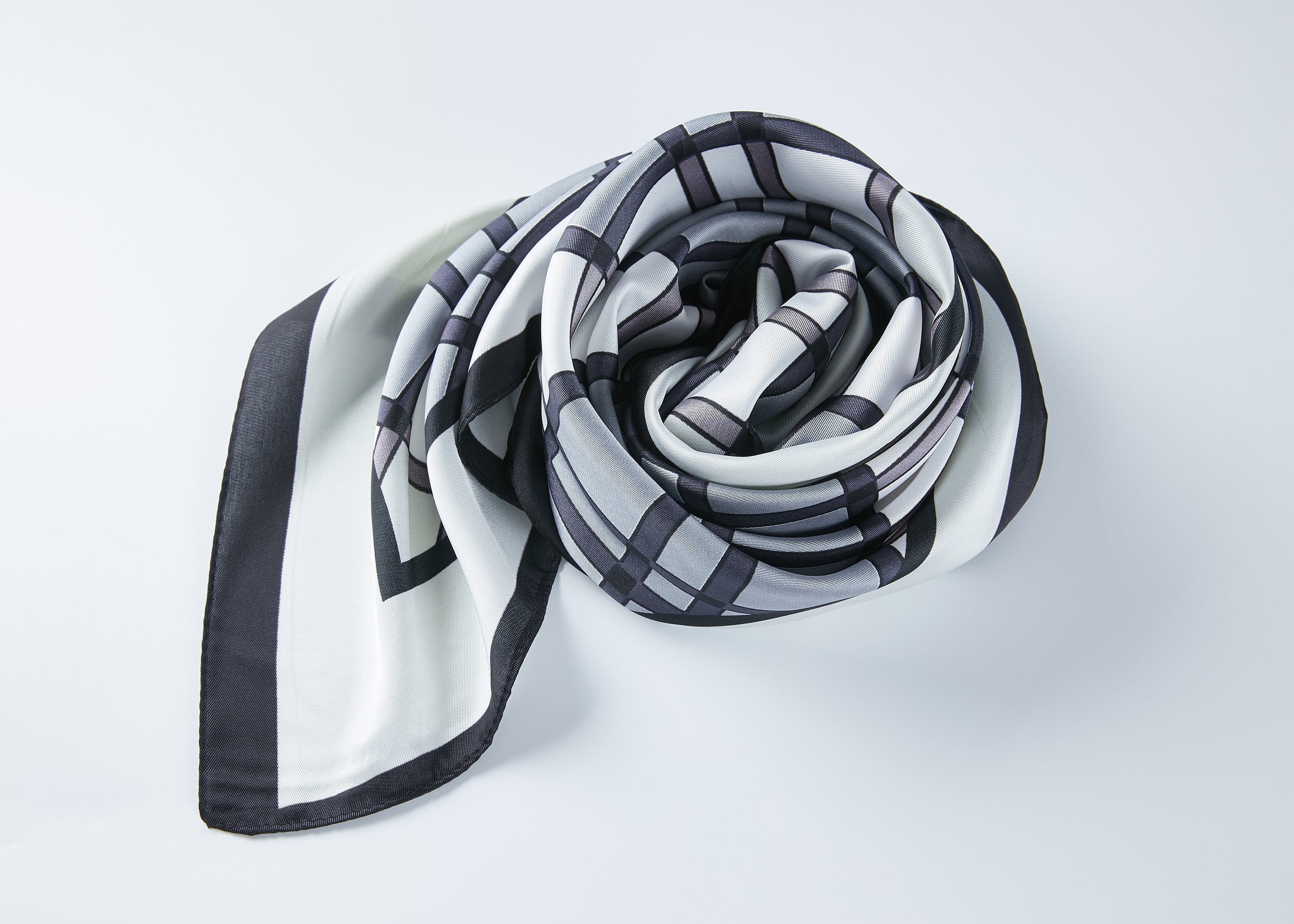 Women Square Silk Scarf - Image 7