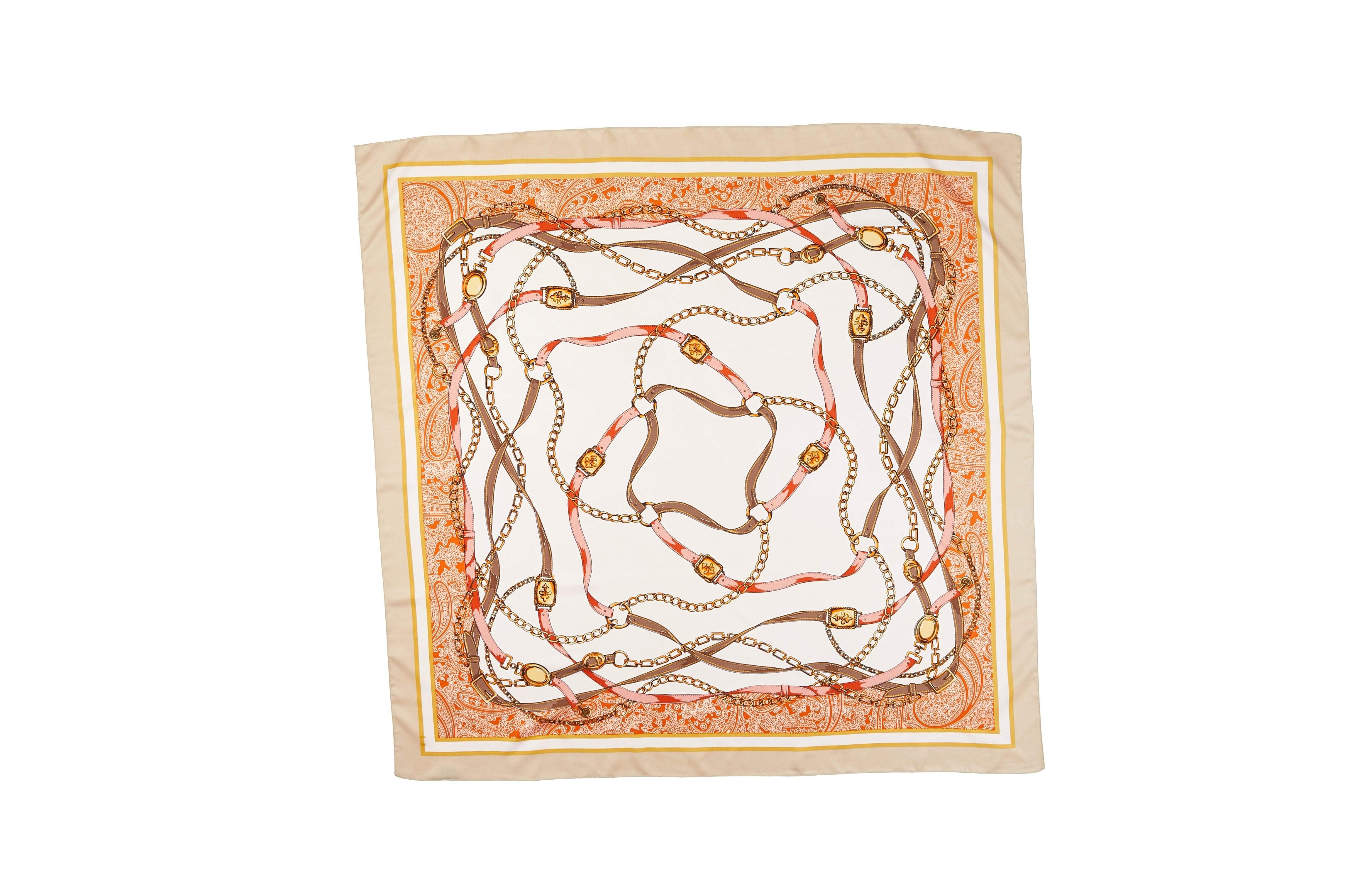 Women Square Silk Scarf - Image 9