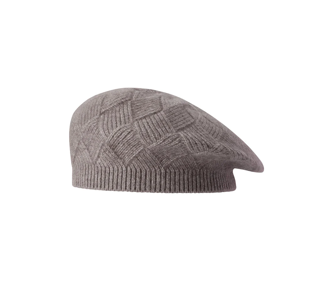 Wool Cashmere Blend Beret Hat Navine - Image 13