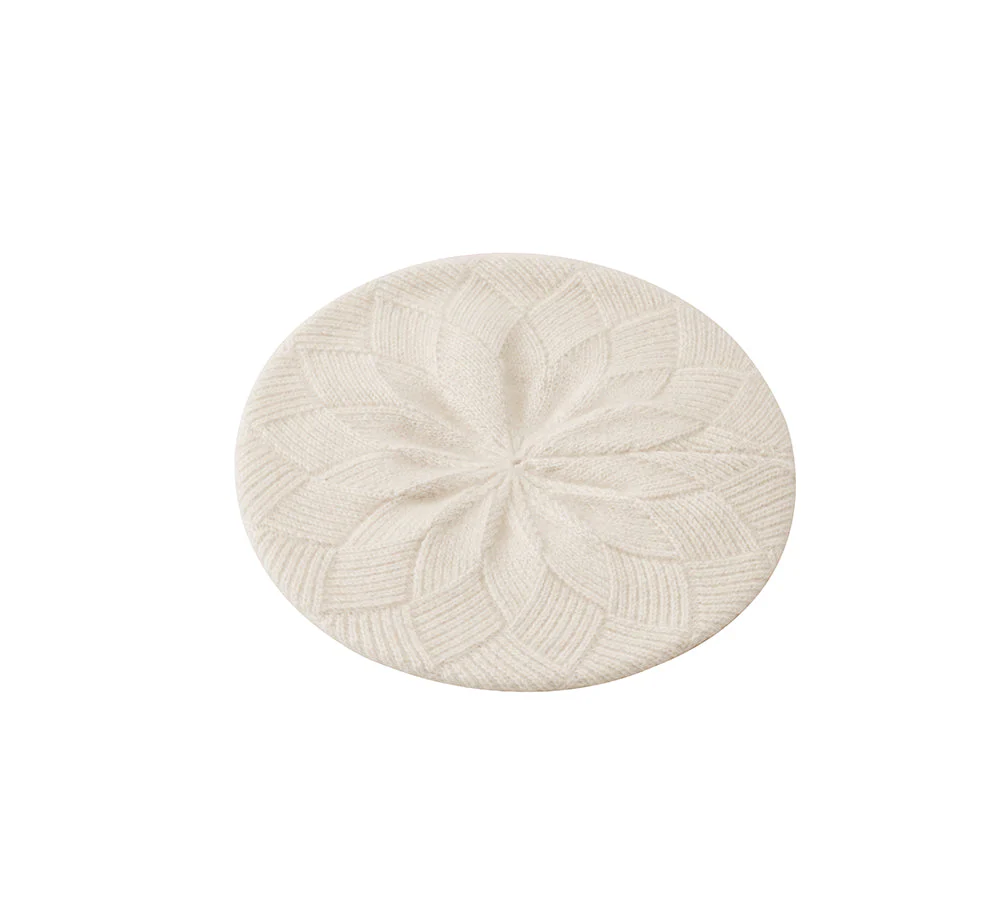 Wool Cashmere Blend Beret Hat Navine - Image 5