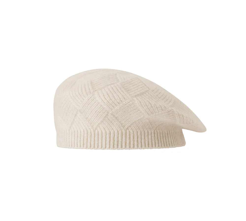 Wool Cashmere Blend Beret Hat Navine - Image 6
