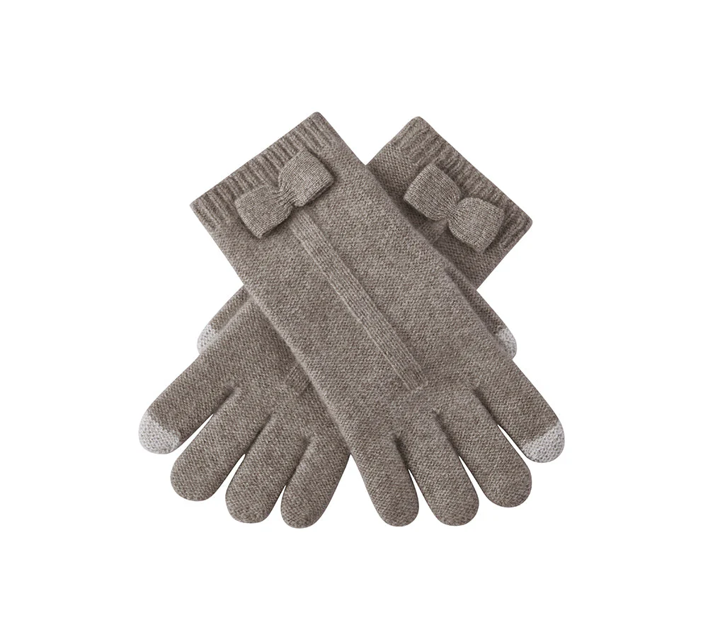 Wool Cashmere Blend Bow Touchscreen Glove Winory - Image 13
