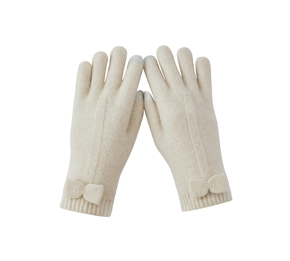 Wool Cashmere Blend Bow Touchscreen Glove Winory - Image 4