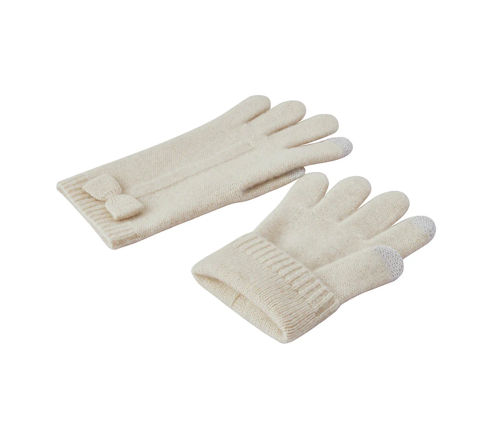 Wool Cashmere Blend Bow Touchscreen Glove Winory - Image 7