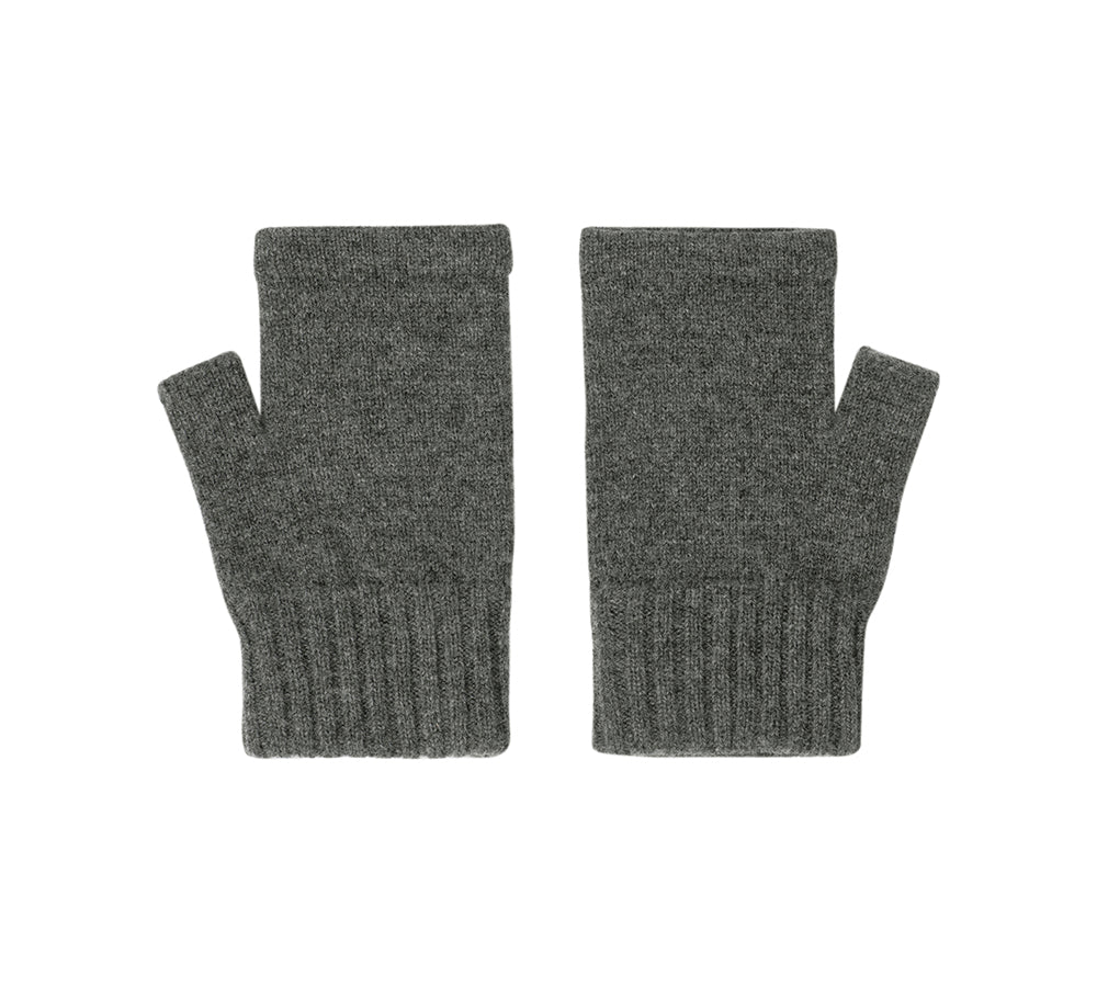 Wool Cashmere Blend Fingerless Gloves Palra - Image 21