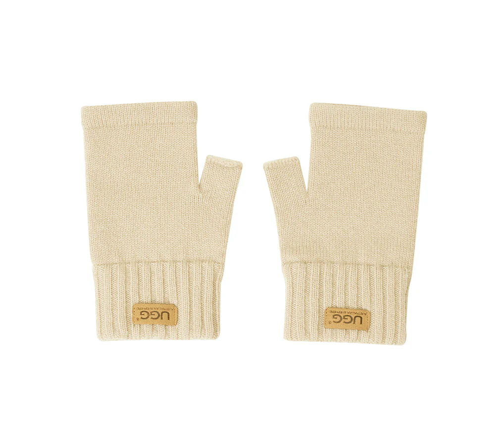 Wool Cashmere Blend Fingerless Gloves Palra - Image 8