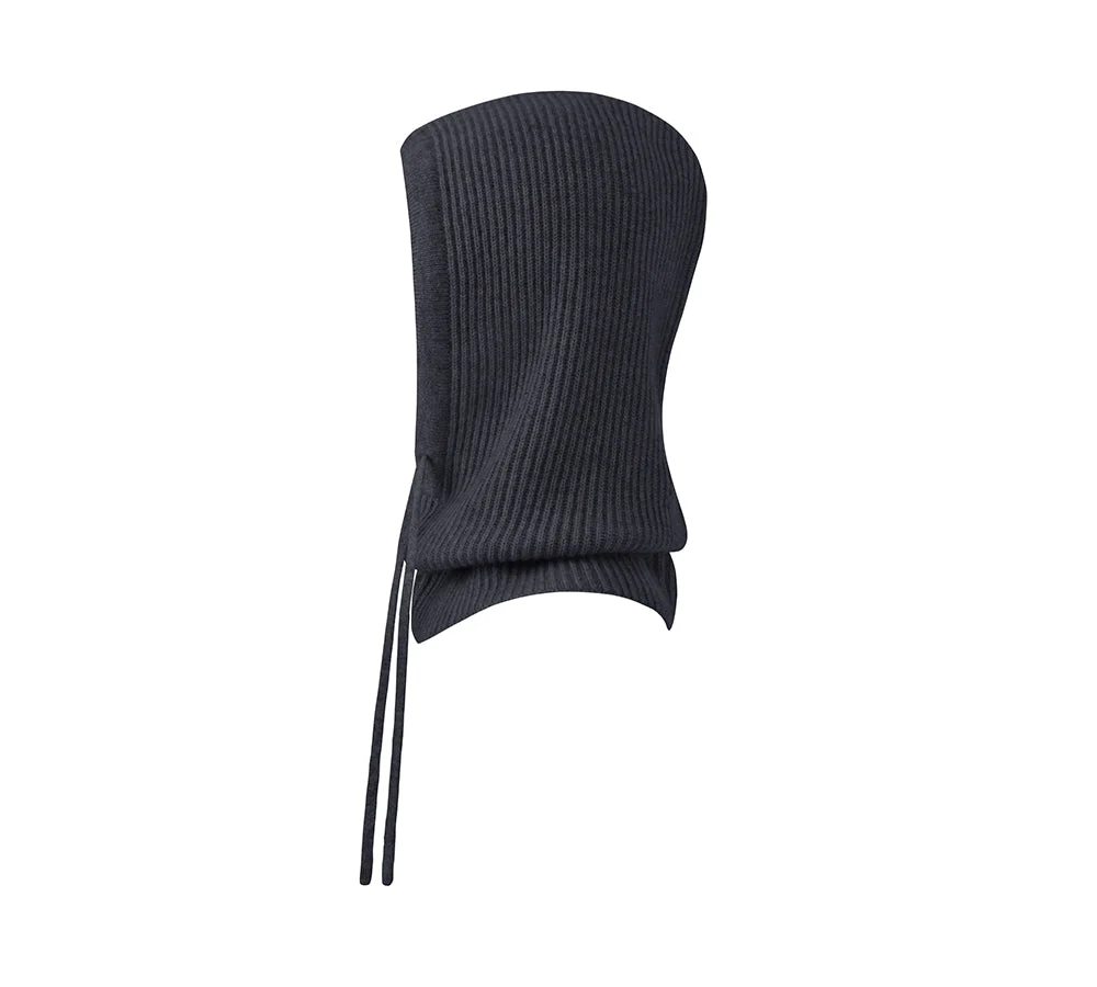 Wool Cashmere Blend Knit Hood - Image 3
