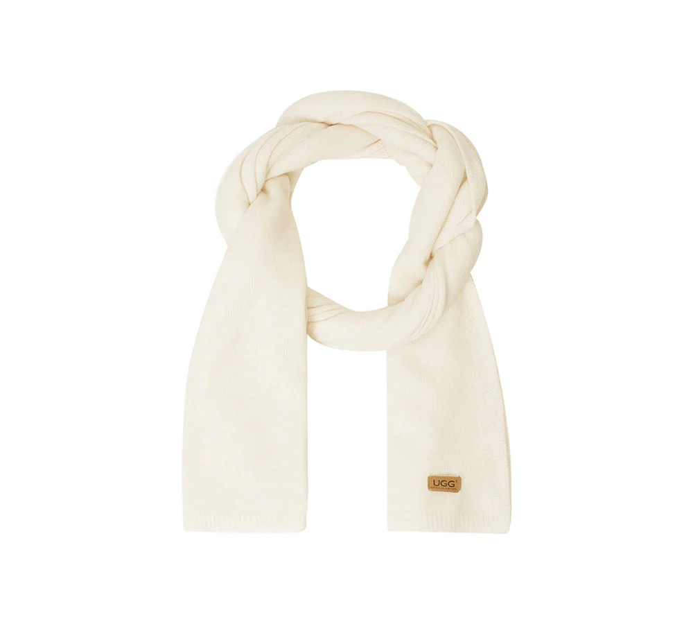 Wool Cashmere Blend Plain Scarf Arven - Image 4