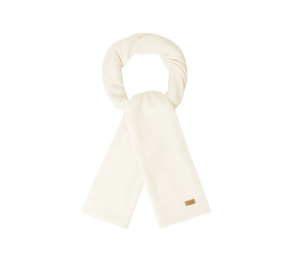 Wool Cashmere Blend Plain Scarf Arven - Image 5