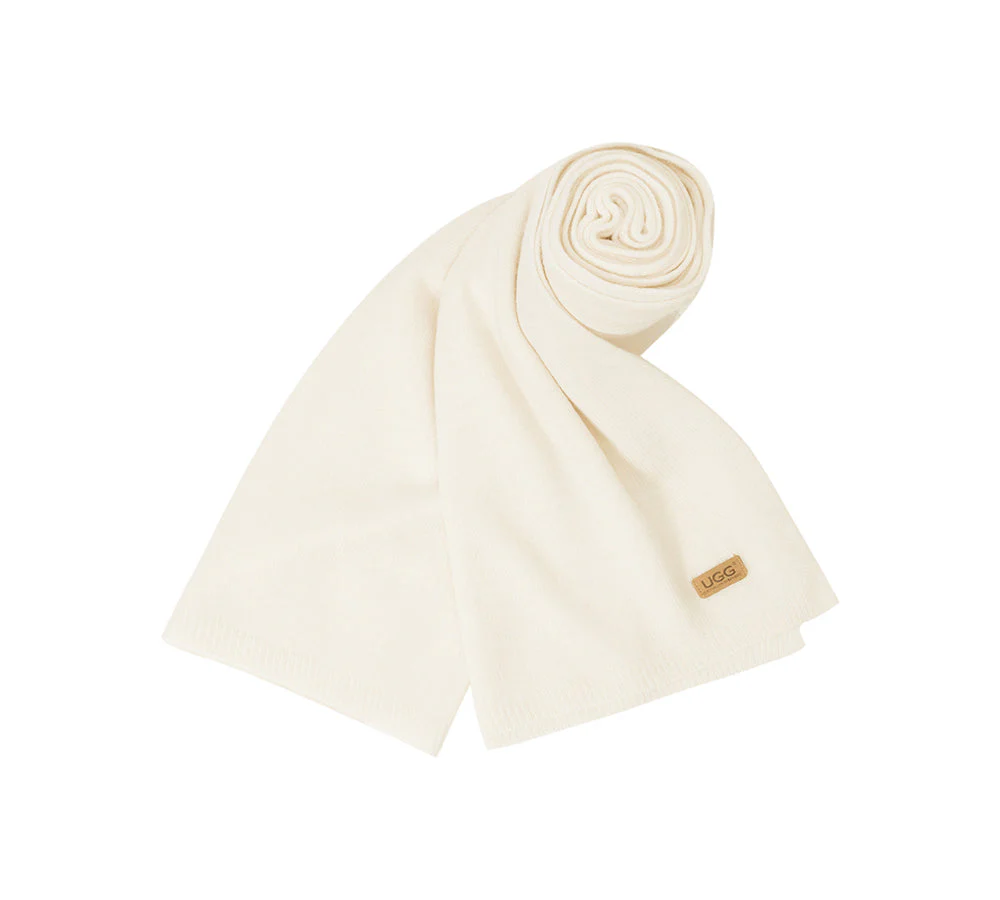 Wool Cashmere Blend Plain Scarf Arven - Image 6
