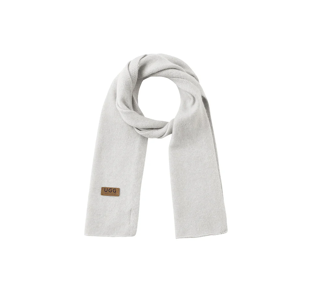 Wool Cashmere Blend Plain Scarf Auvin - Image 11