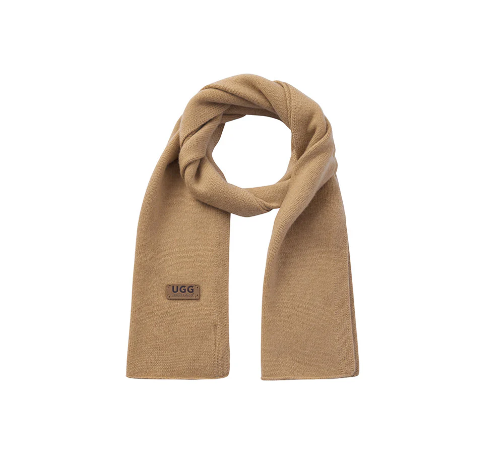 Wool Cashmere Blend Plain Scarf Auvin - Image 5
