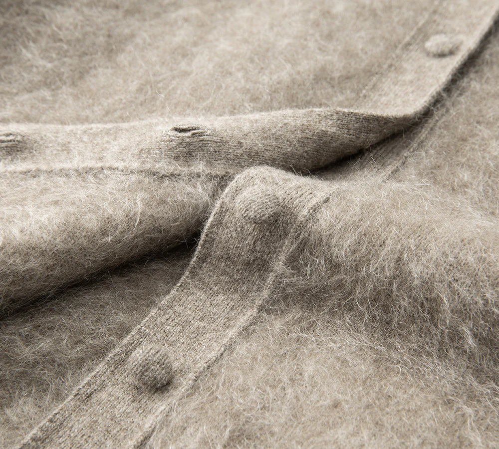 Yak Wool Cashmere Blend Knitwear Cardigan Morra - Image 5