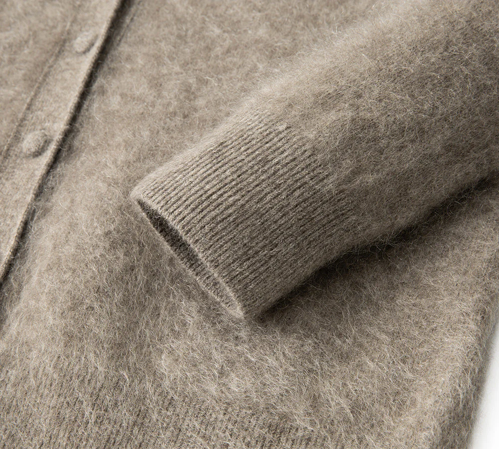 Yak Wool Cashmere Blend Knitwear Cardigan Morra - Image 6